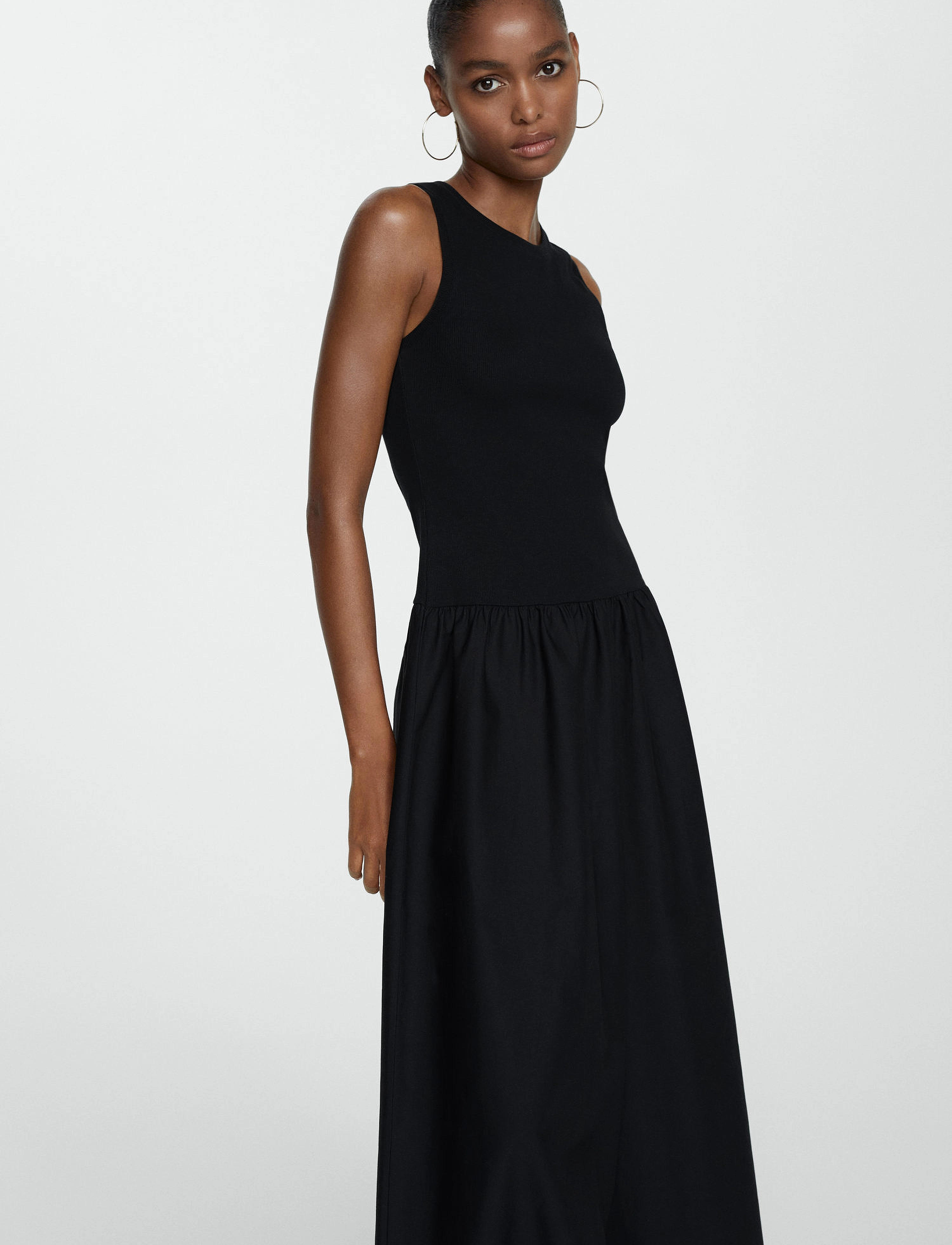 Mango - A-line dress - black - 2