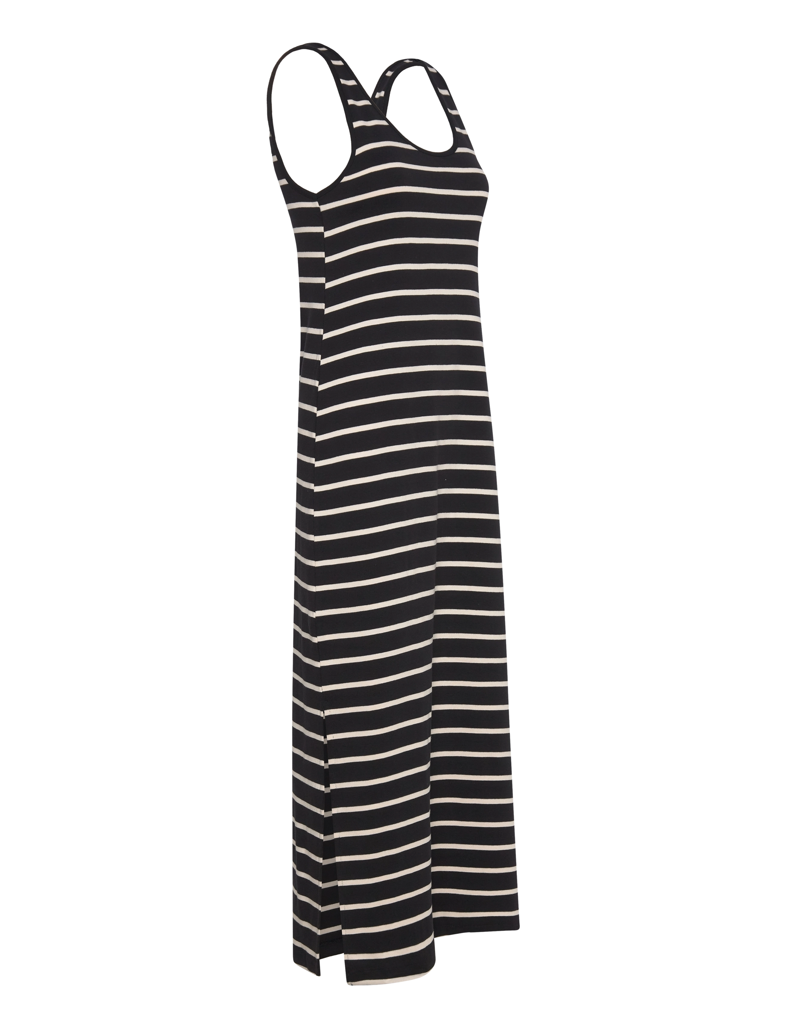 Mango - Cut-out striped dress - maksimekot - black - 5