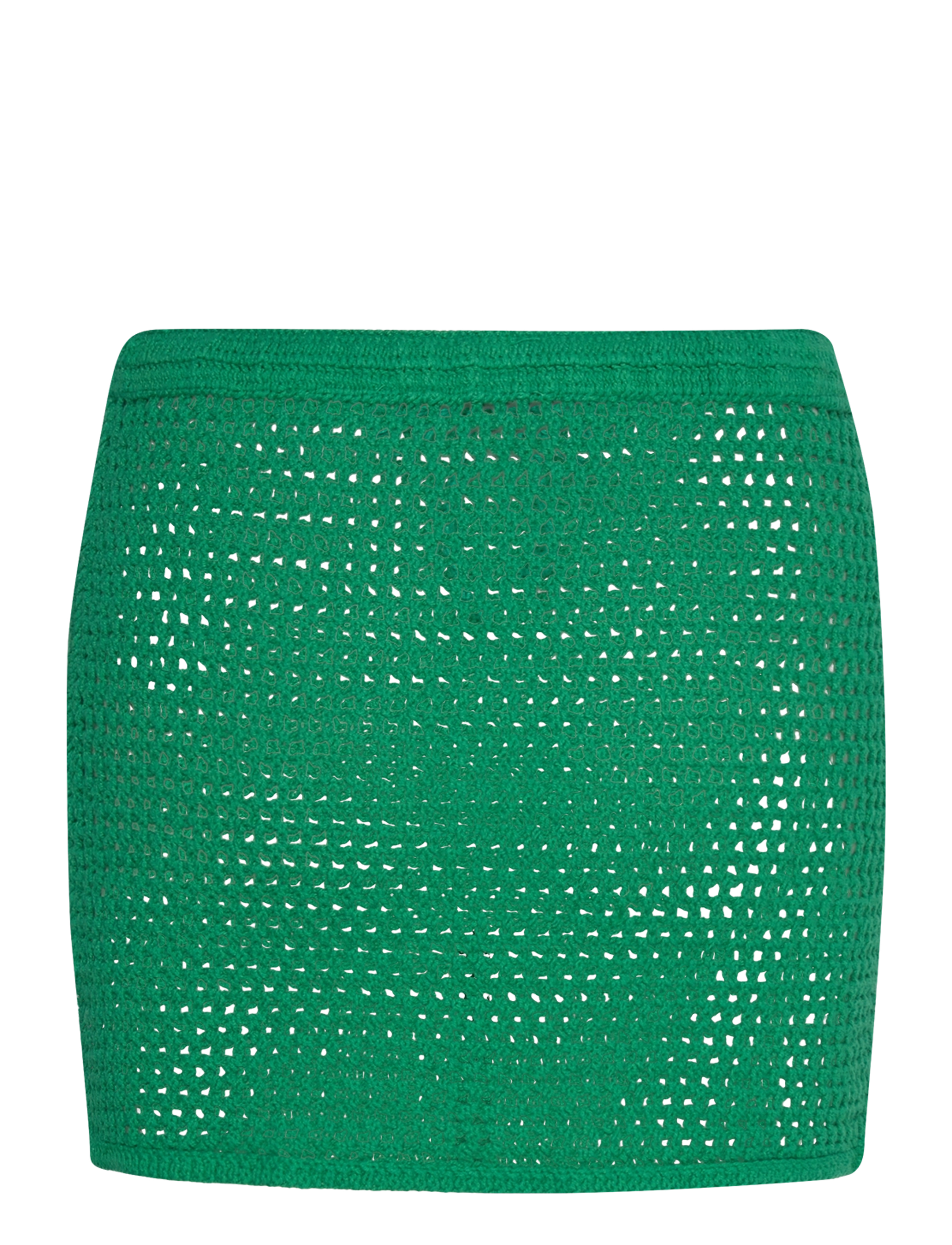 Mango - Crochet mini skirt - knitted skirts - green - 2