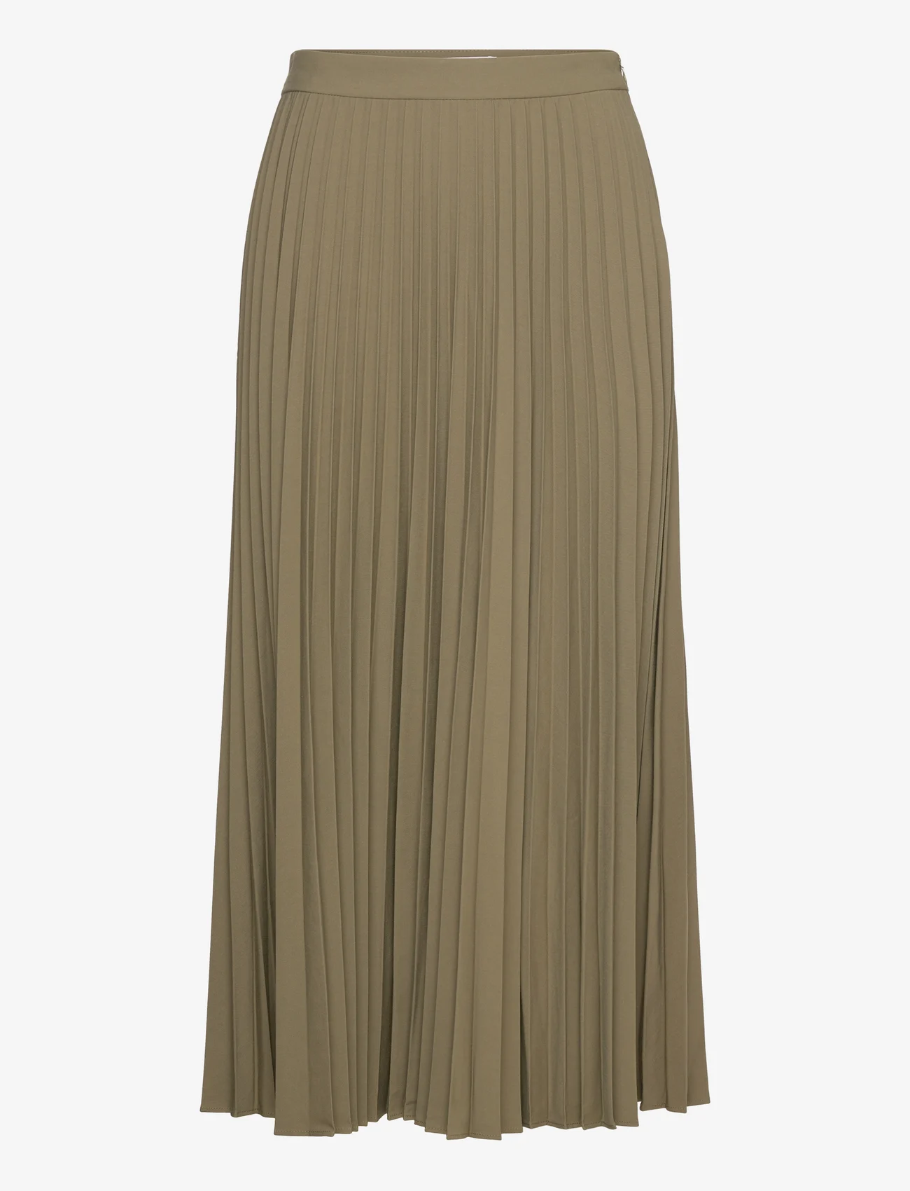 Mango - Pleated long skirt - plisserade kjolar - green - 0