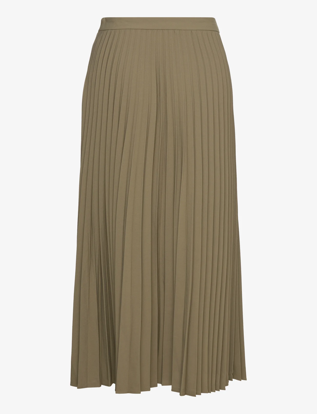 Mango - Pleated long skirt - plisserade kjolar - green - 1