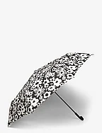 Floral folding umbrella - BLACK