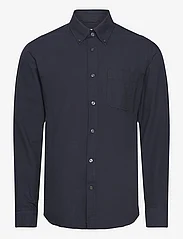 Mango - Regular fit Oxford cotton shirt - oxford-kauluspaidat - navy - 0