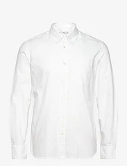 Mango - Regular fit Oxford cotton shirt - oxford-kauluspaidat - white - 0