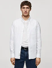 Mango - Regular fit Oxford cotton shirt - oxford-kauluspaidat - white - 2