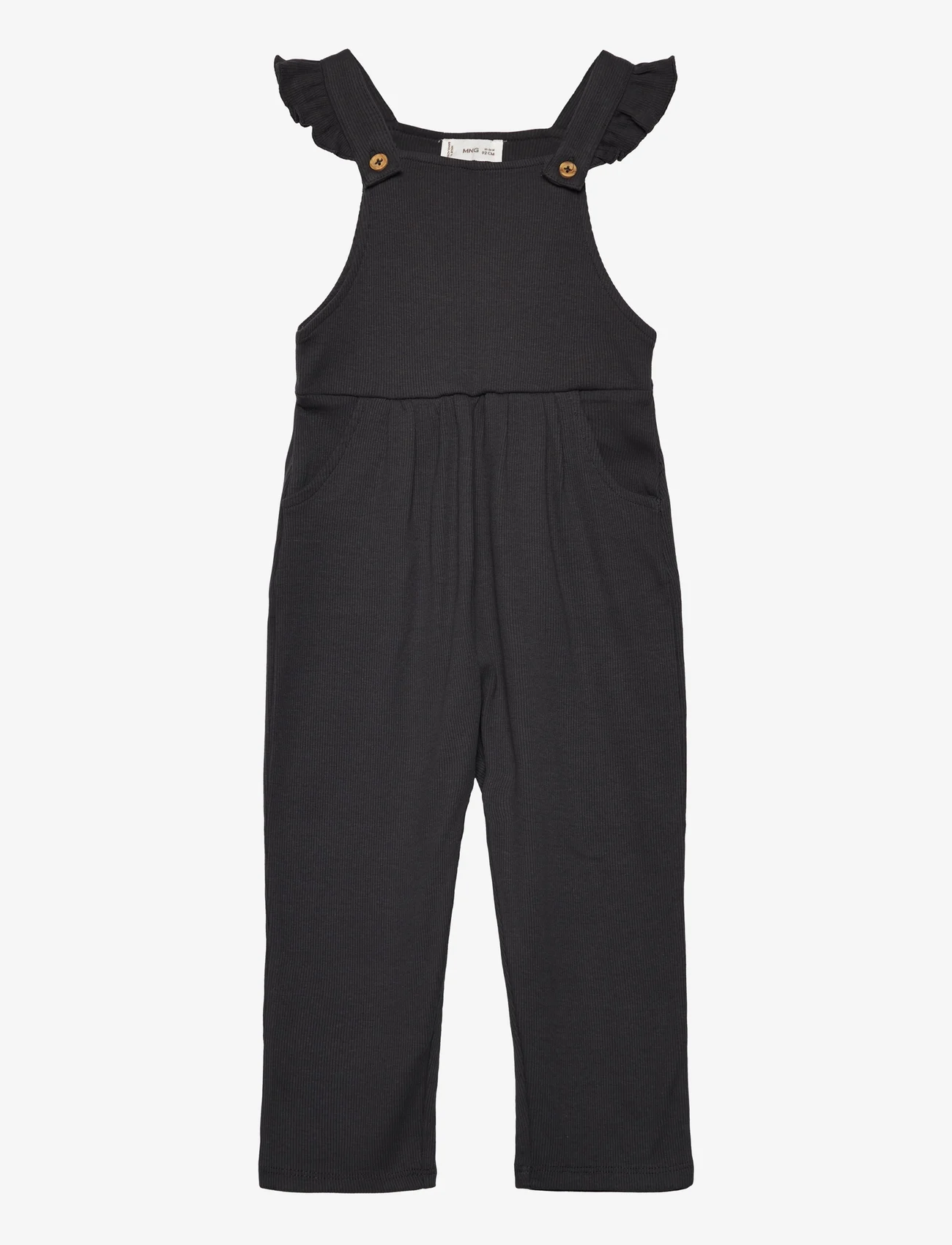 Mango - Cotton knit dungarees - sommarfynd - charcoal - 0