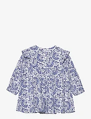 Mango - Printed cotton dress - langermede hverdagskjoler - medium blue - 1