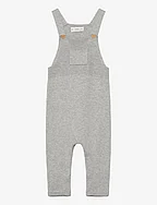 Long knitted dungarees - LT PASTEL GREY