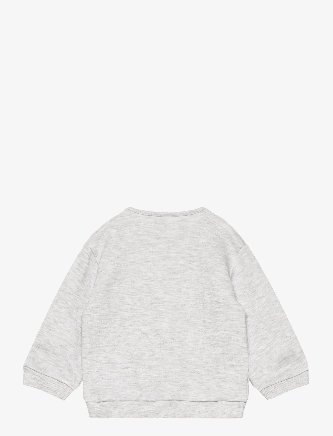 Mango - Printed sweatshirt with pocket - sweatshirts - lt pastel grey - 1