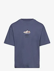 Mango - Message cotton T-shirt - kortærmede t-shirts - medium blue - 0