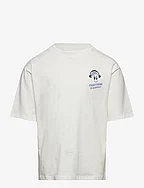 Message cotton T-shirt - NATURAL WHITE