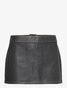 Low-rise foil mini-skirt, Mango