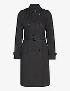 Classic trench coat with belt - BLACK