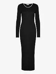Mango - Contrast trim dress - bodycon-kjoler - black - 1