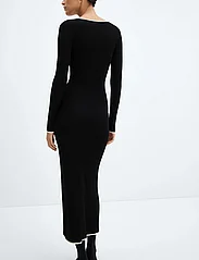 Mango - Contrast trim dress - bodycon-kjoler - black - 3