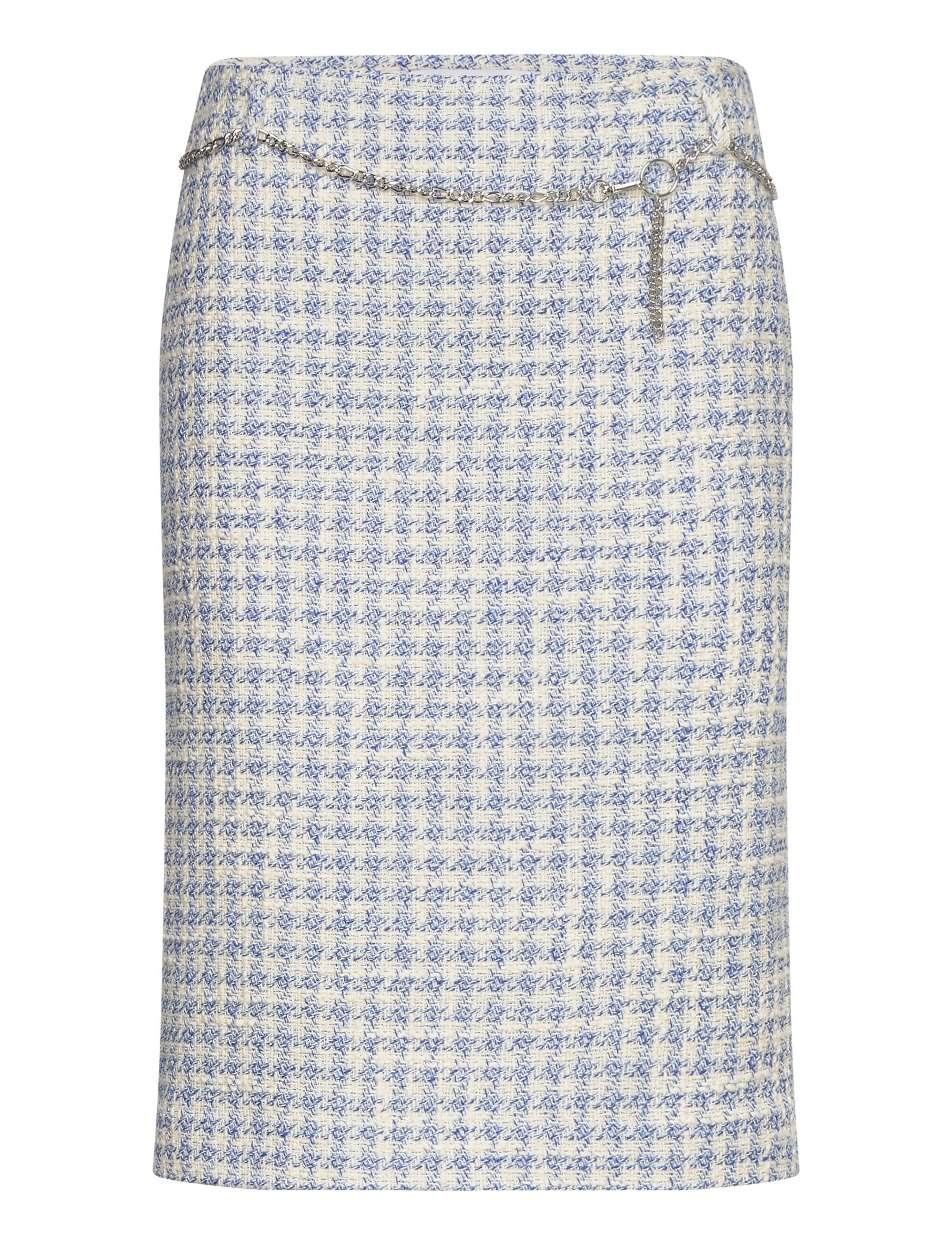 MANGO Tweed Midi Rock Blau - 34 - Damen