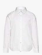 Regular-fit poplin shirt - WHITE