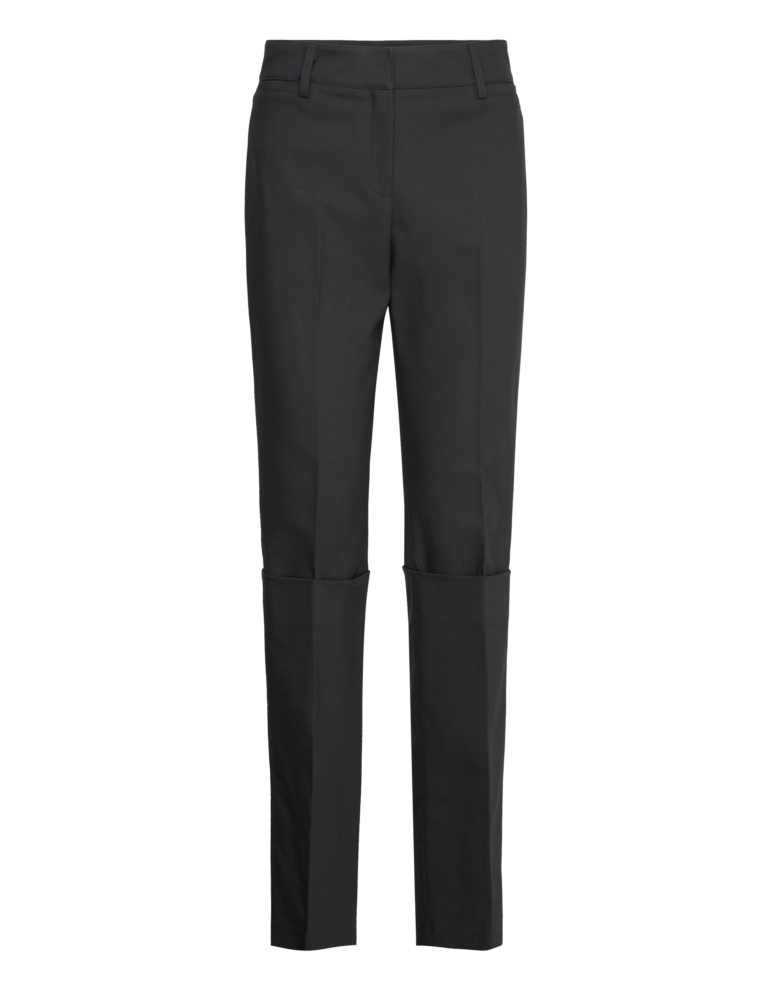 MANGO Straight Pleated Hosen Schwarz - 32 - Damen
