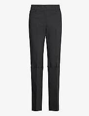 Mango - Straight pleated trousers - raka byxor - black - 0