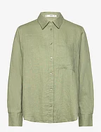 Linen 100% shirt - GREEN