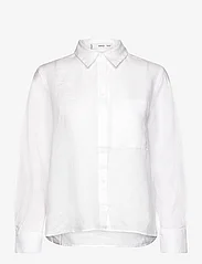 Mango - Linen 100% shirt - linneskjortor - natural white - 0