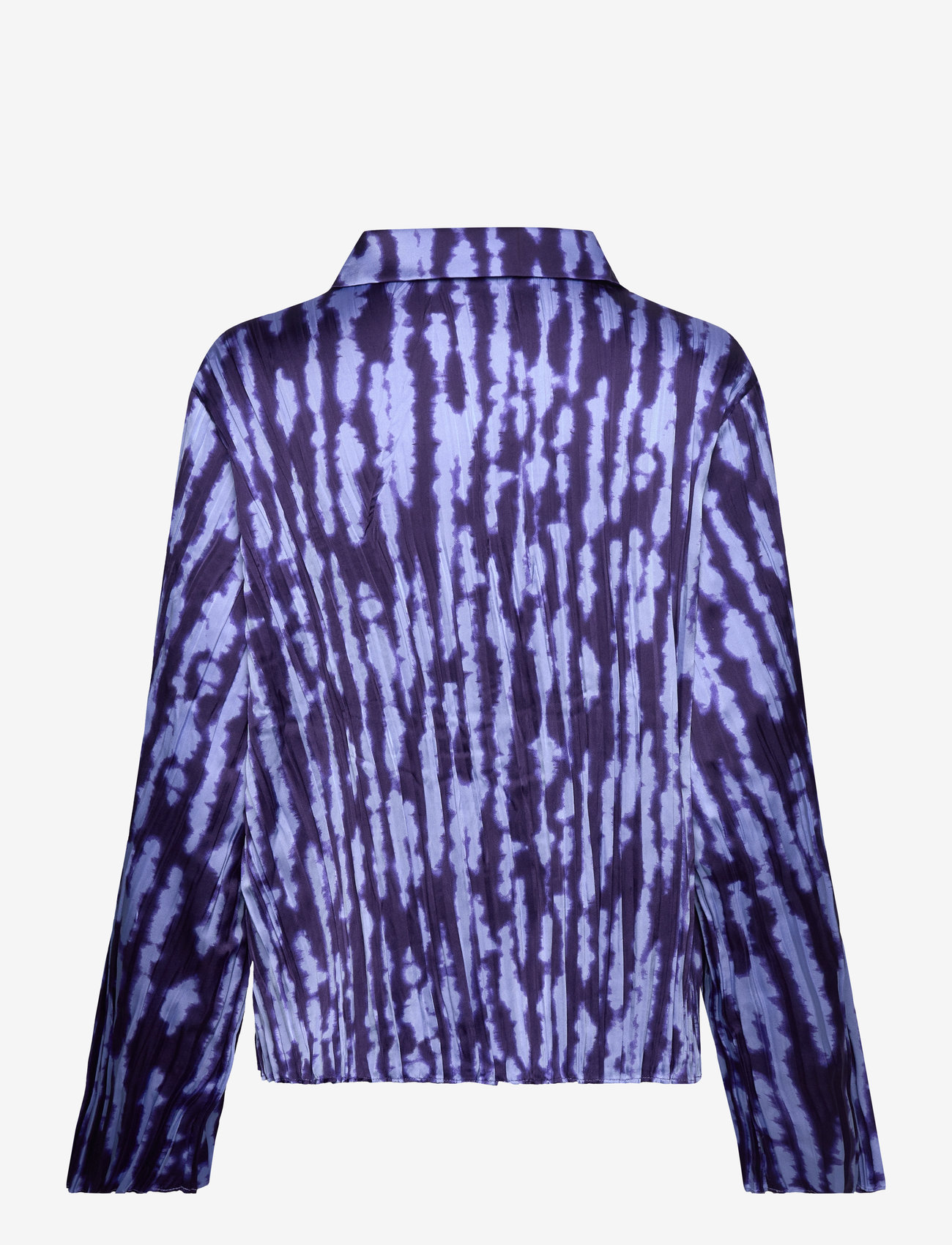 Mango - Printed shirred shirt - langärmlige hemden - medium blue - 2