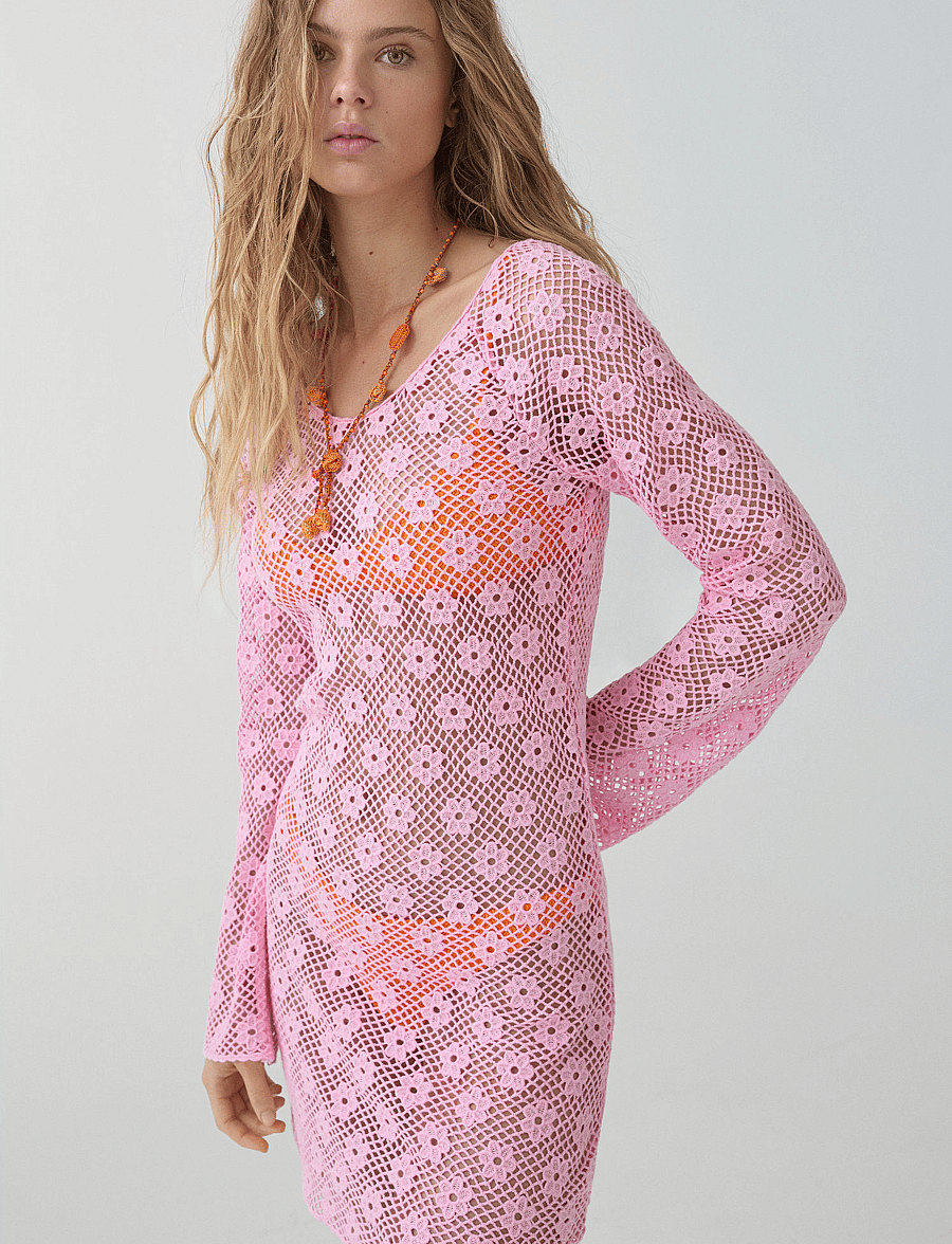 mango floral crochet dress Mango + Daisy crochet dress