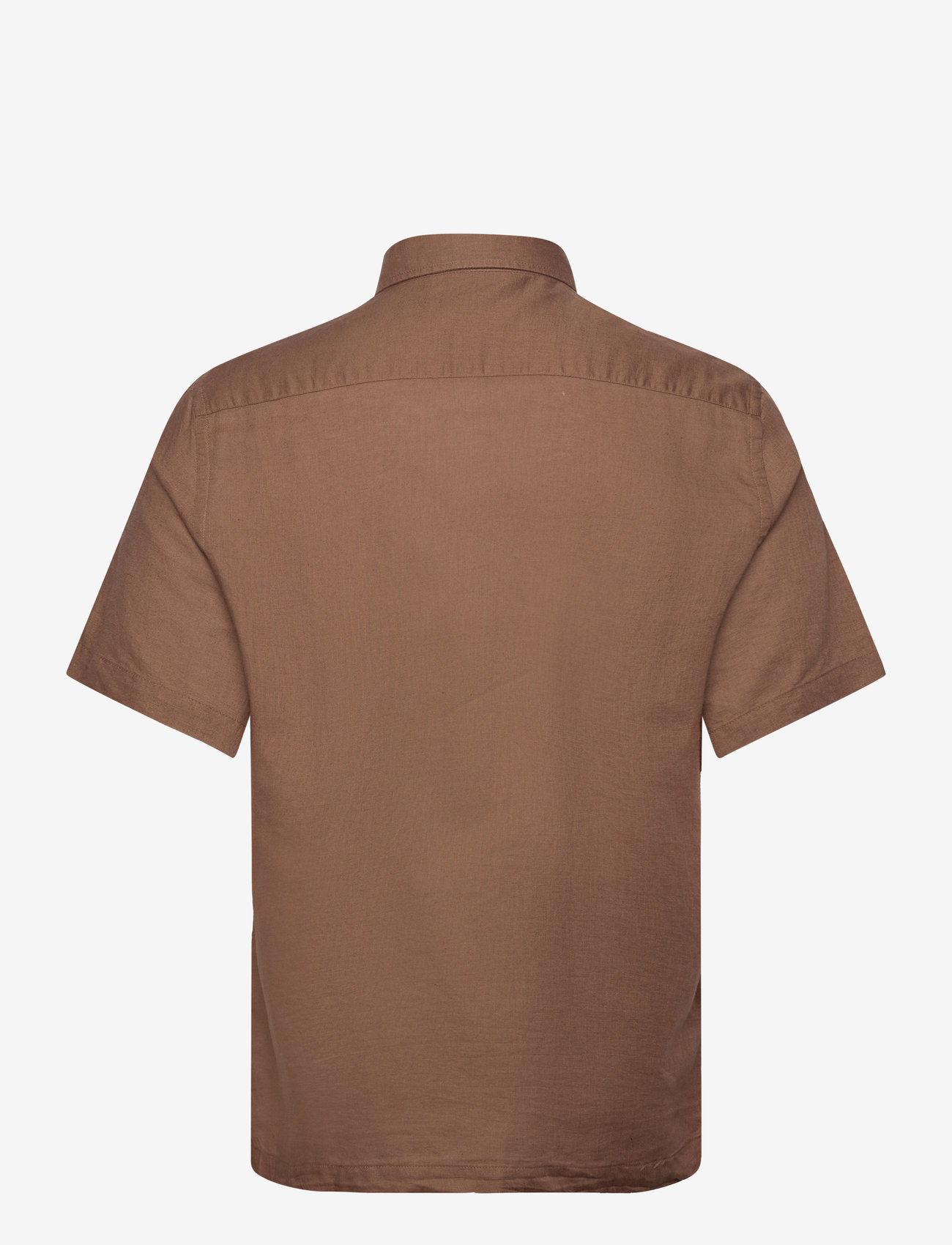 Mango - Regular-fit linen shirt with pocket - laveste priser - brown - 1
