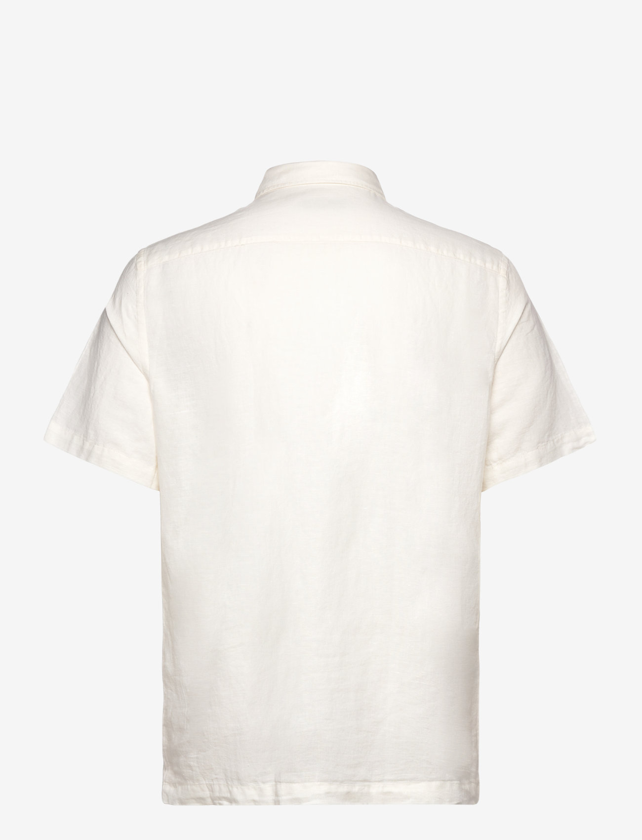 Mango - Regular-fit linen shirt with pocket - linneskjortor - white - 1