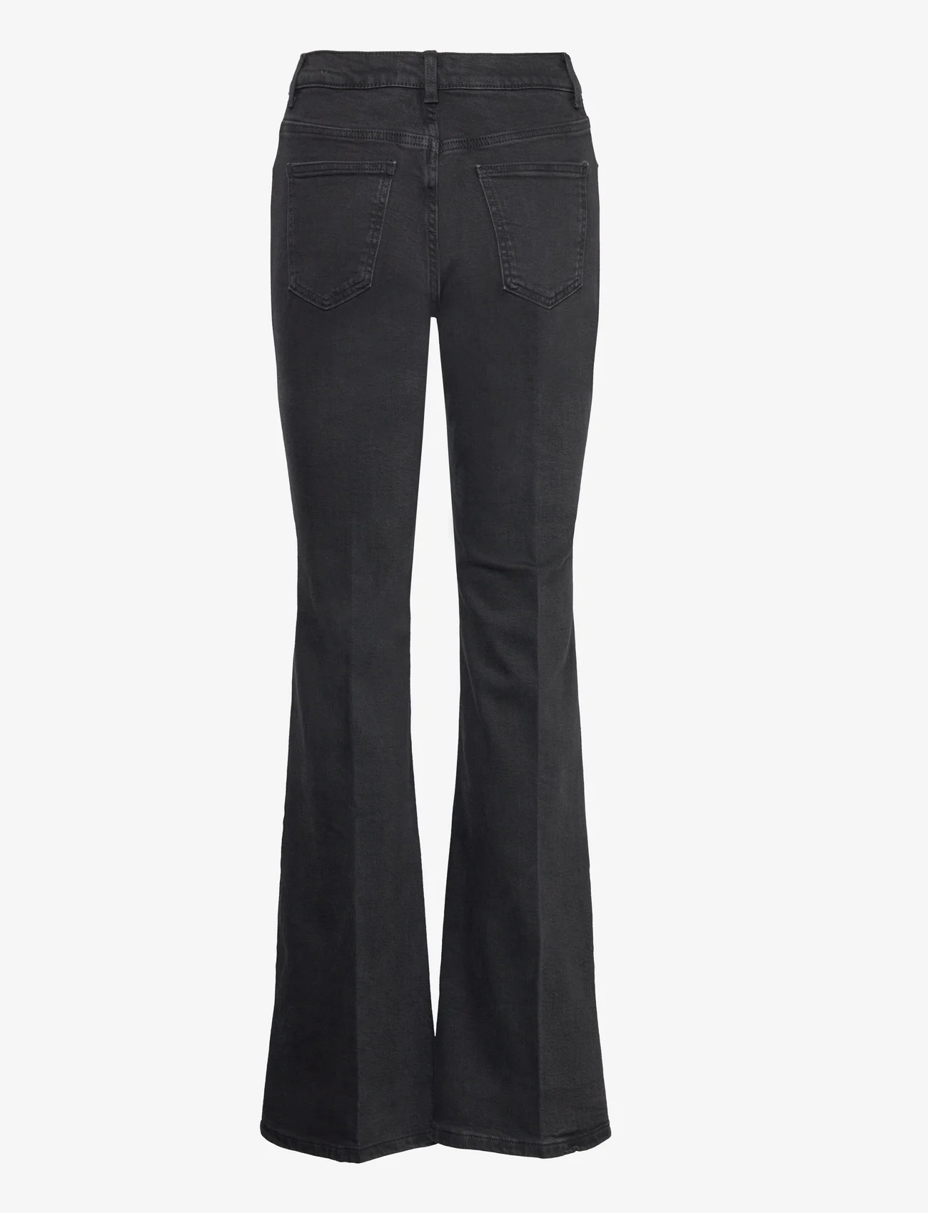 Mango - High-waist flared jeans - flared jeans - open grey - 1