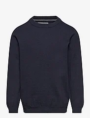 Mango - Knit cotton sweater - svetarit - navy - 0