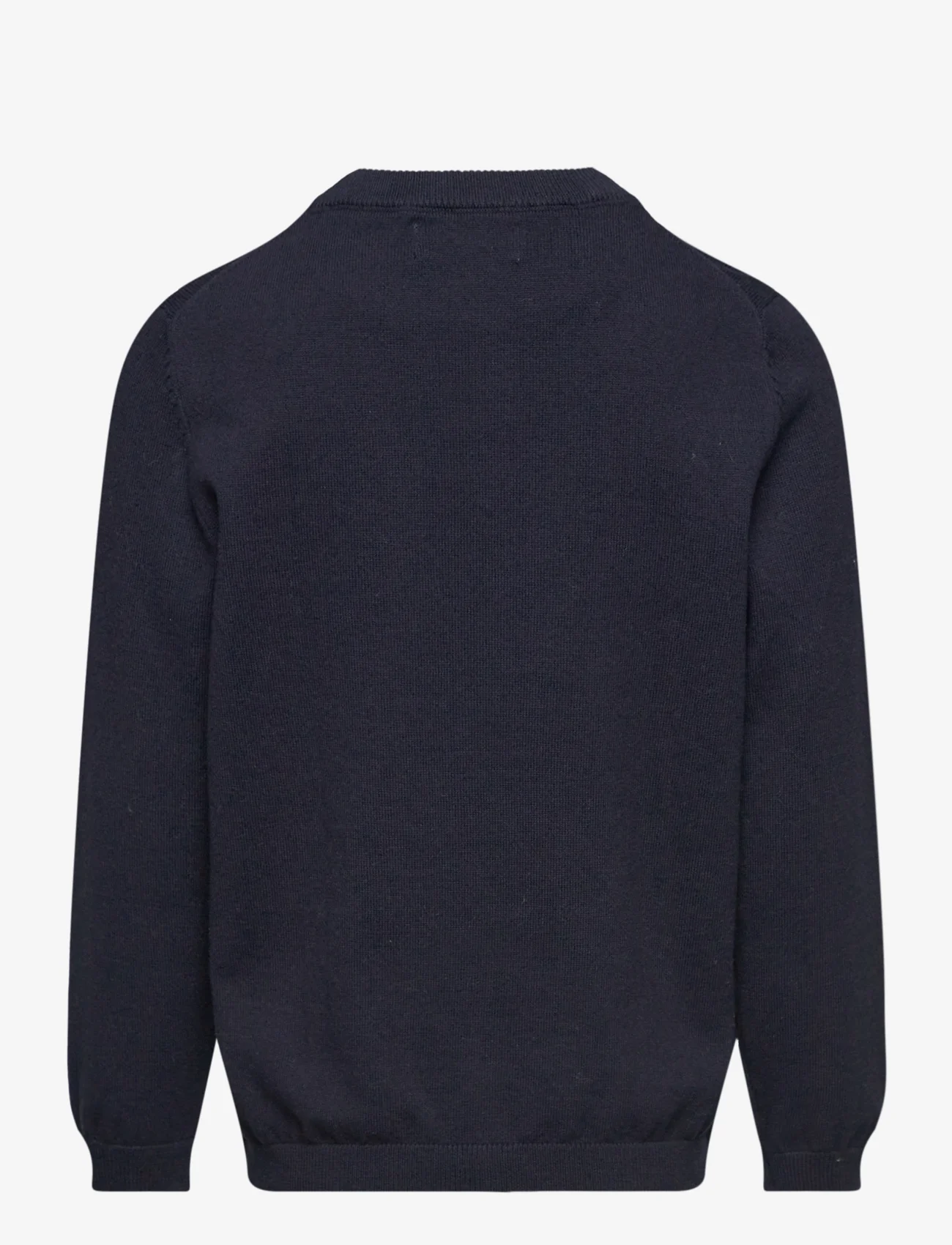 Mango - Knit cotton sweater - svetarit - navy - 1