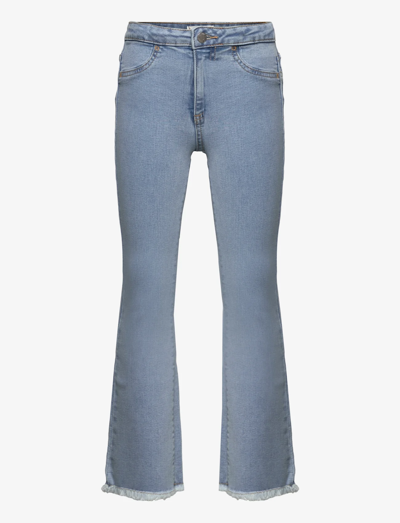 Mango - Frayed finish flare jeans - skinny jeans - open blue - 0