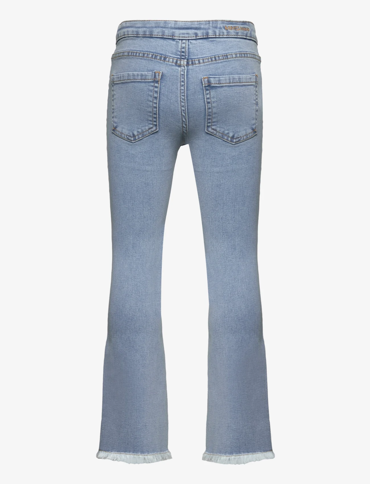 Mango - Frayed finish flare jeans - pillifarkut - open blue - 1