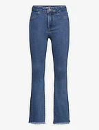 Frayed finish flare jeans - OPEN BLUE