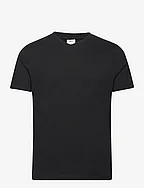 Basic cotton V-neck T-shirt - BLACK