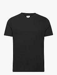 Mango - Basic cotton V-neck T-shirt - alhaisimmat hinnat - black - 0