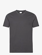 Basic cotton V-neck T-shirt - DARK GREY