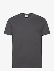 Mango - Basic cotton V-neck T-shirt - alhaisimmat hinnat - dark grey - 0