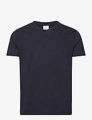 Mango - Basic cotton V-neck T-shirt - alhaisimmat hinnat - navy - 0