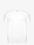 Basic cotton V-neck T-shirt - WHITE