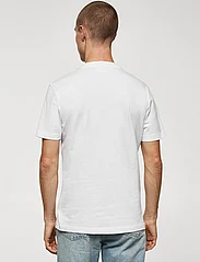 Mango - Basic cotton V-neck T-shirt - laveste priser - white - 3