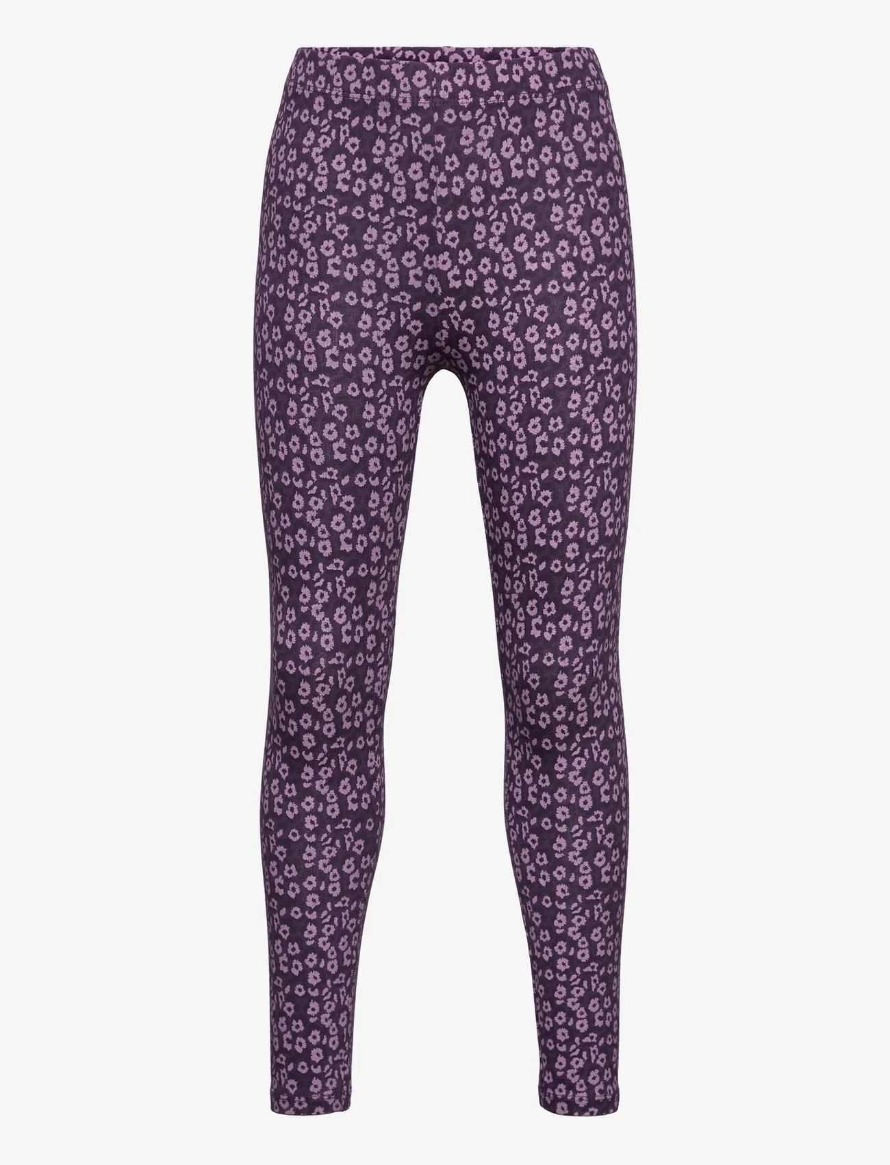 Mango - Floral print leggings - lägsta priserna - medium purple - 0