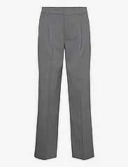 Mango - Flecked straight pants - kostymbyxor - grey - 1