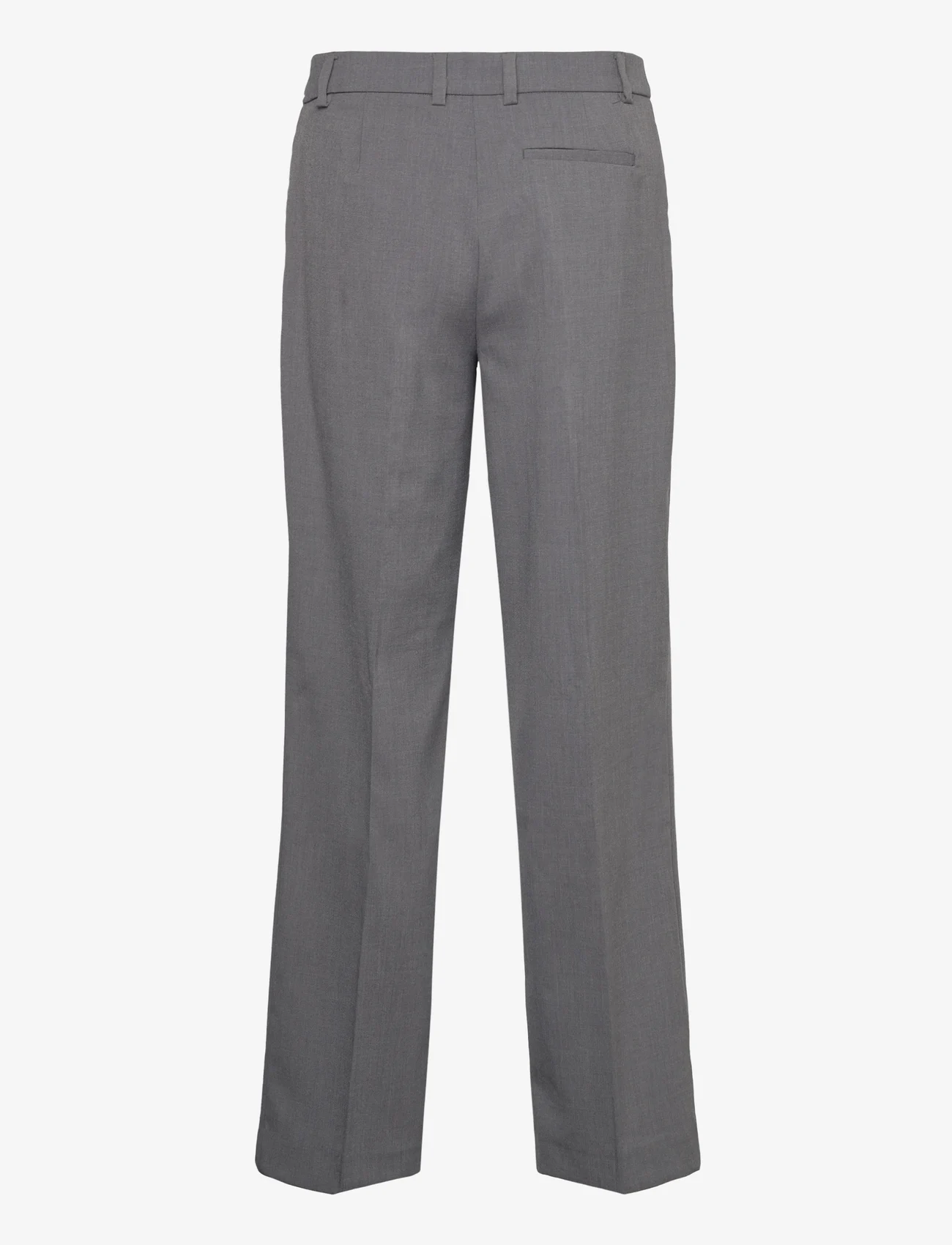 Mango - Flecked straight pants - laveste priser - grey - 1
