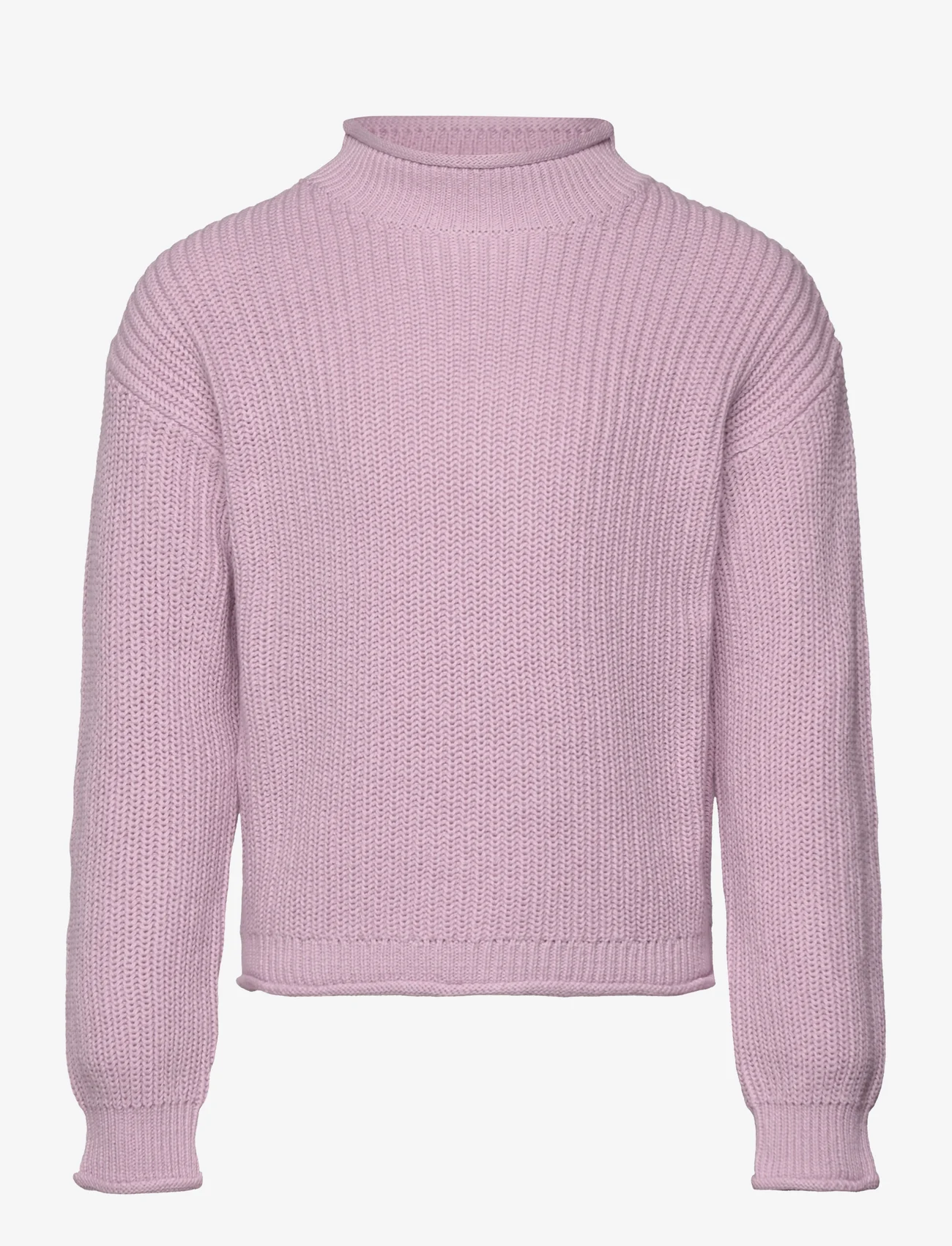 Mango - Reverse knit sweater - tröjor - lt-pastel purple - 0