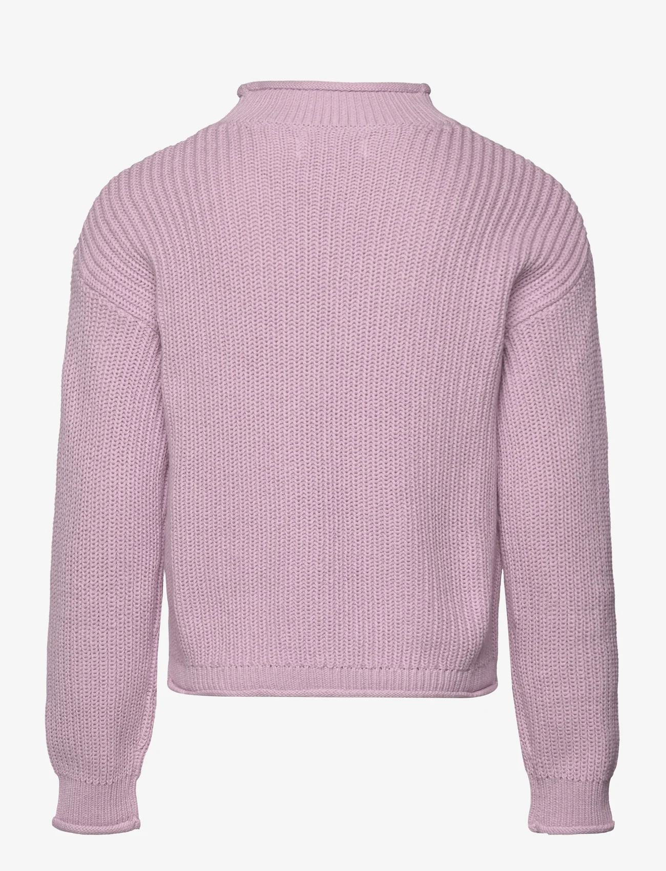Mango - Reverse knit sweater - tröjor - lt-pastel purple - 1