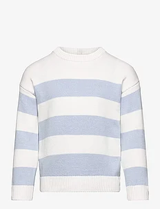 Striped cotton-blend sweater, Mango