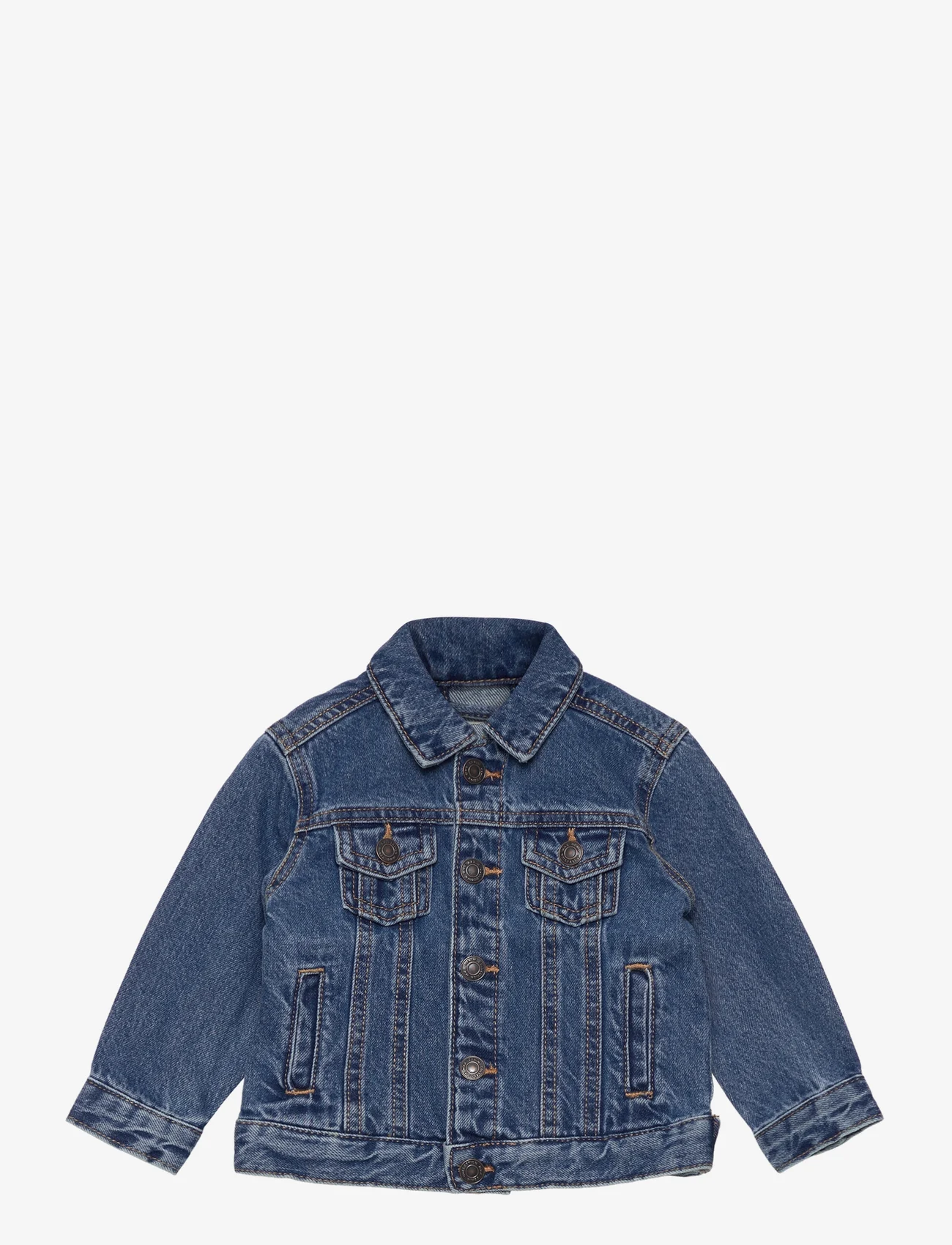 Mango - Cotton denim jacket - alhaisimmat hinnat - open blue - 0