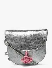 Mango - Leather metallic bag - sommarfynd - silver - 0
